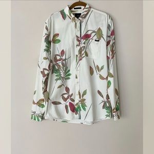 Lindbergh Multicolor Leaf Button-Up Shirt